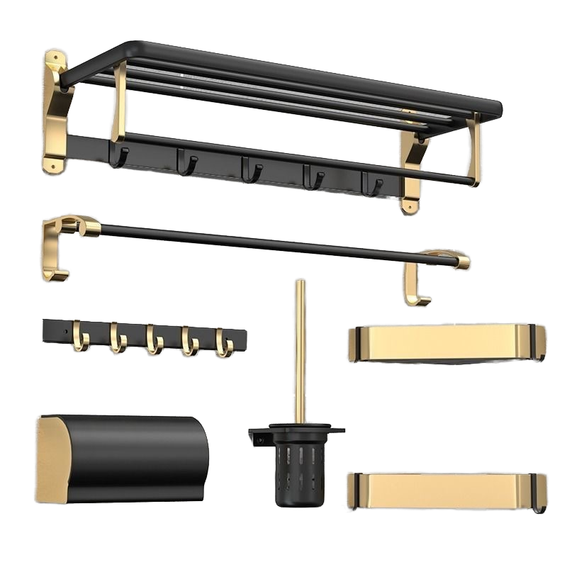 Home Bathroom Hardware - Moderne luxe badkamerbeslagset geborsteld nikkel verchroomd