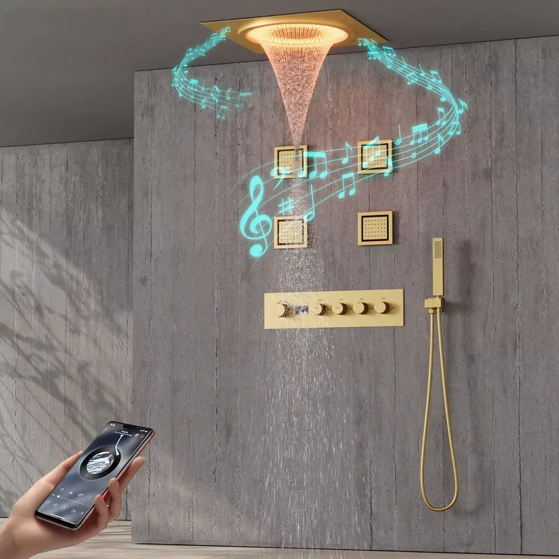 Home In Bathroom - Slimme LED Doucheset Badkamer Muziek Verborgen