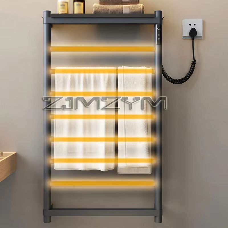 Towel Warmer Electric - Badkamer Elektrisch handdoekenrek Digitaal display Temperatuur