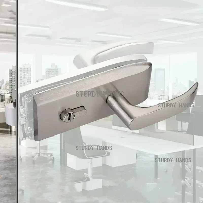 Home Bathroom Hardware - Kantoor Glazen Deurslot Badkamer Roestvrij Stalen