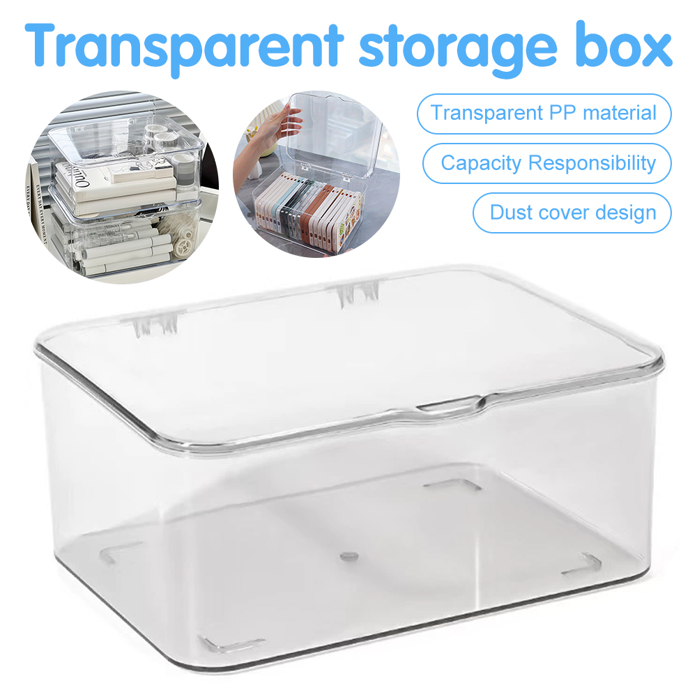 Home Essentials Bathroom Organizer - Transparante acryl telefoonhoesjes organizer met deksel
