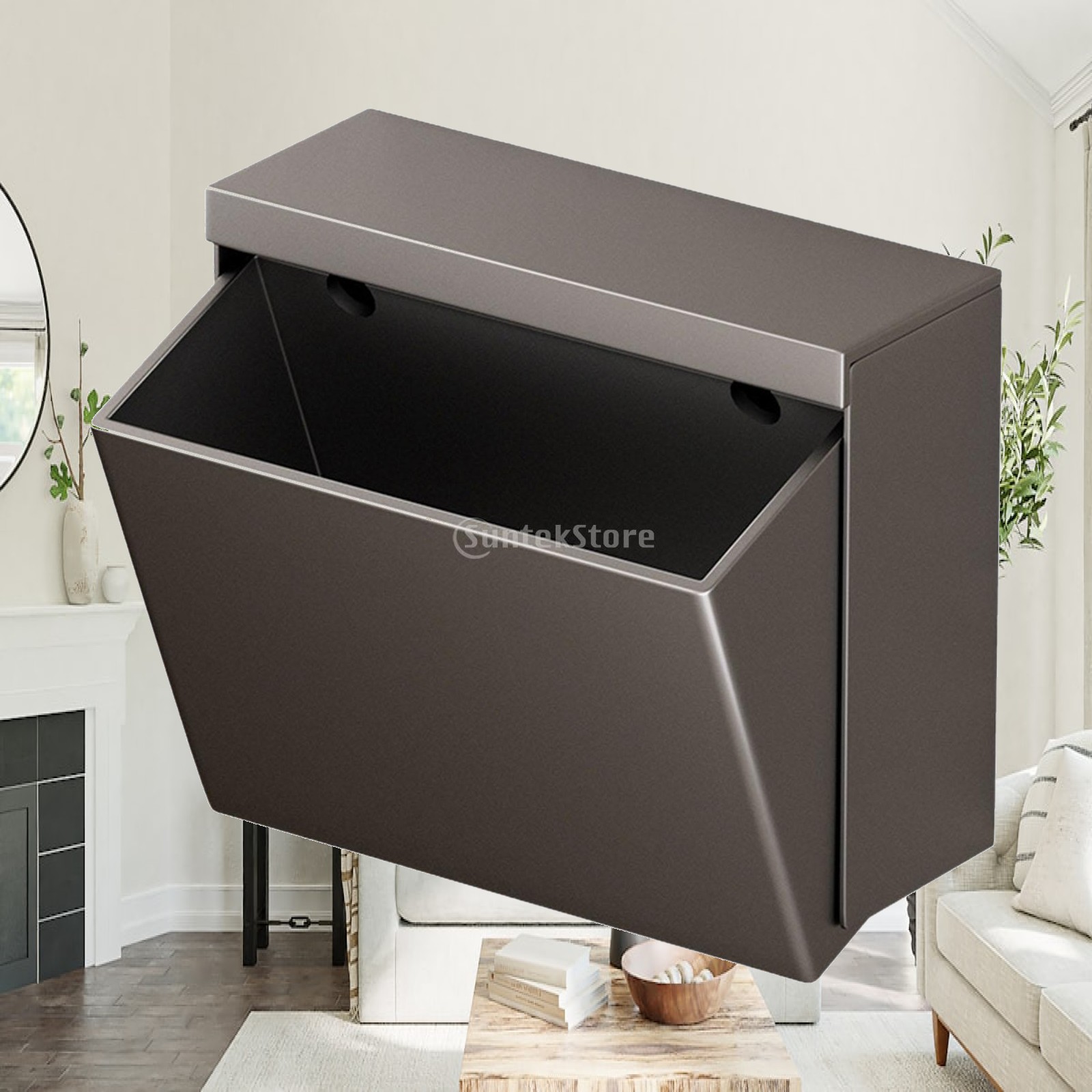 Home Essentials Bathroom Organizer - Metalen wandgemonteerde toiletrolhouder, waterdichte tissue dispenser,