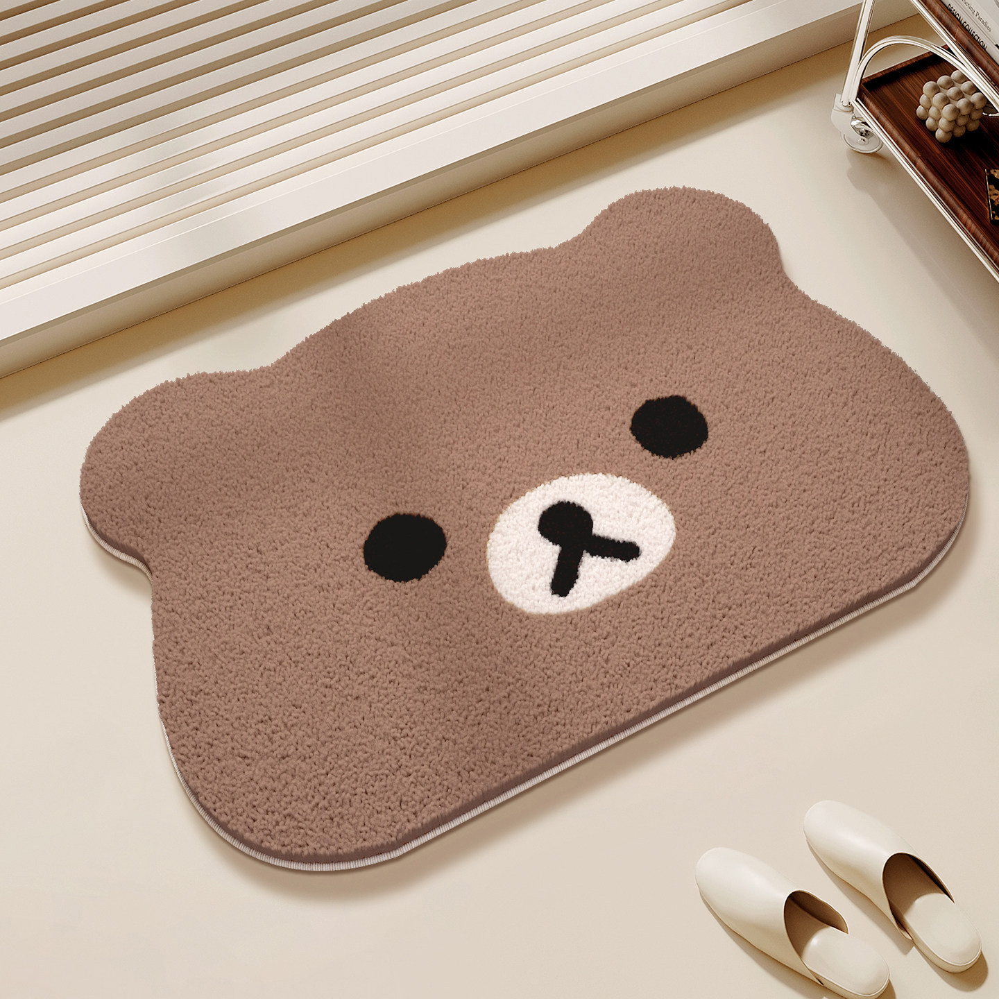 Home Bathroom Carpet - Rilakkuma & Kiiloitori Bear Carpet Deurmat
