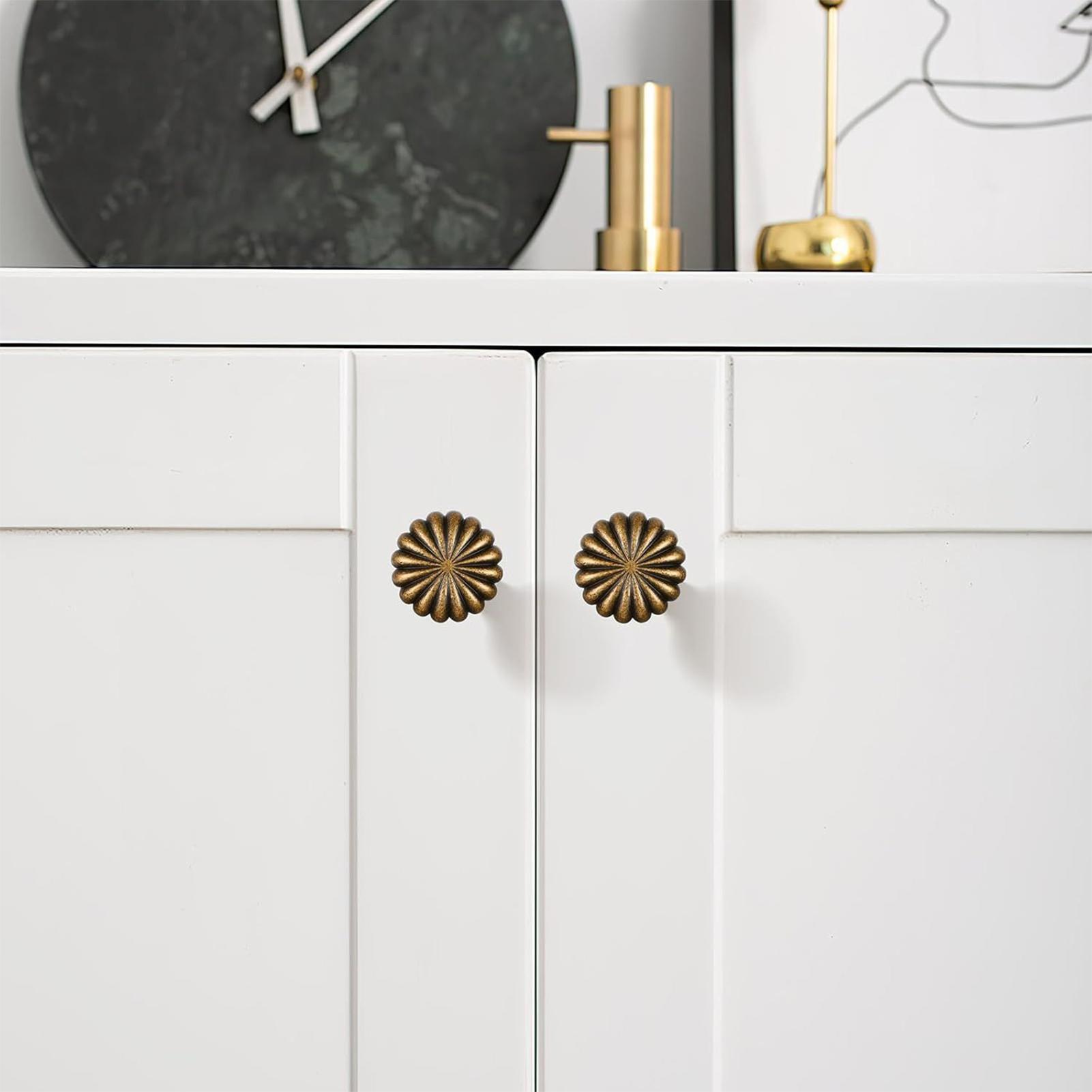 Home Bathroom Hardware - Kastknoppen 10-delige pompoenkastknoppen Zinklegering Antieke ronde