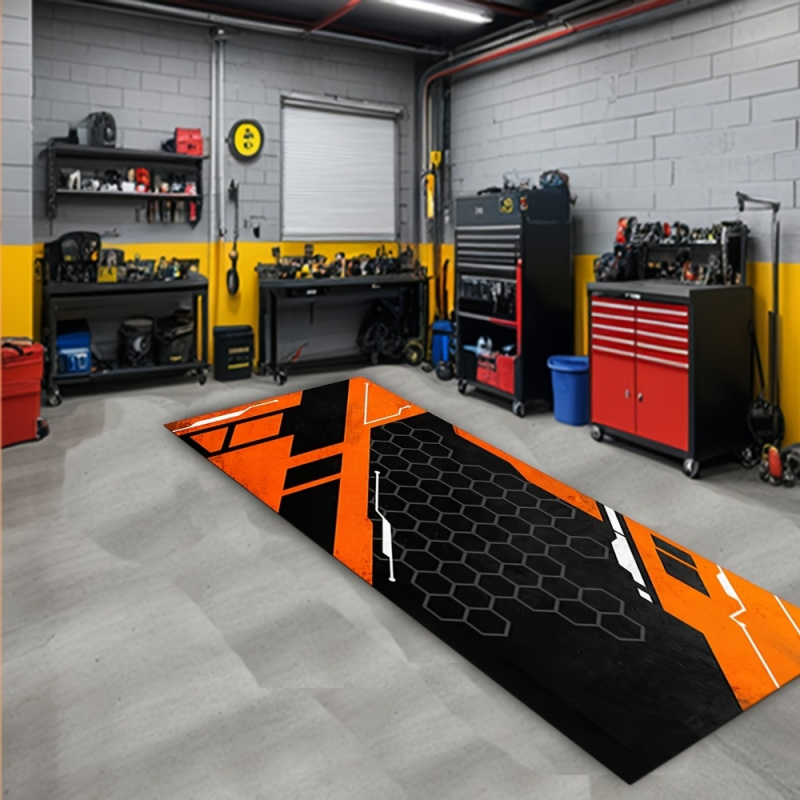 Home Bathroom Carpet - VIKAMA Tapijt met motorfietsmotief: duurzame, antislipmat