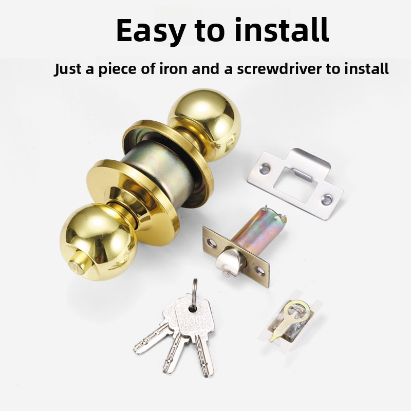 Home Bathroom Hardware - Universele roestvrijstalen bolvormige sloten voor huisdeuren