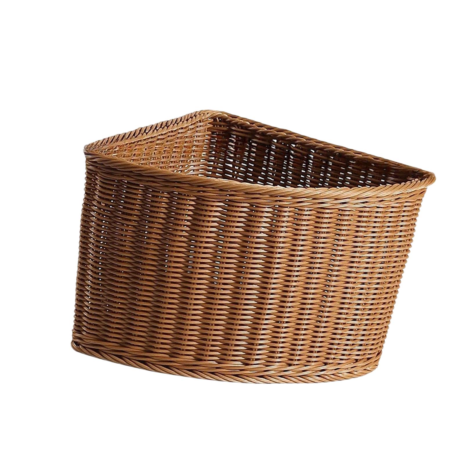Home Essentials Bathroom Organizer - Decoratieve plastic opbergmand, waaier-vormig, driehoekig, voor