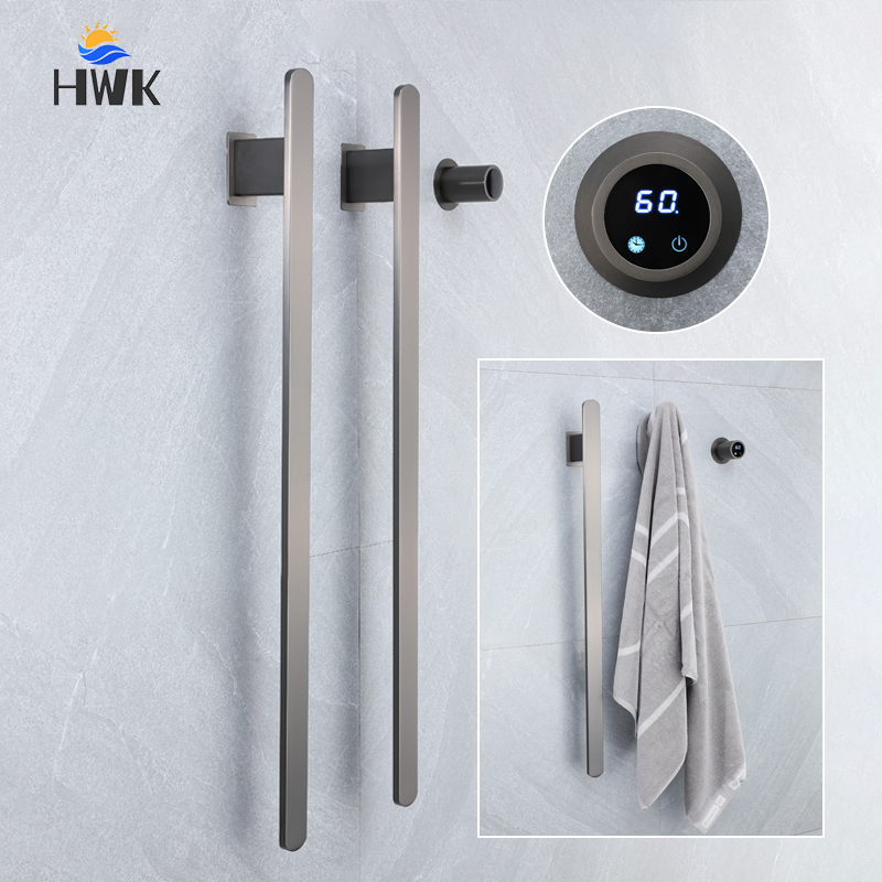 Towel Warmer Electric - Nieuwe stijl grijze badkamer handdoekverwarmer verborgen
