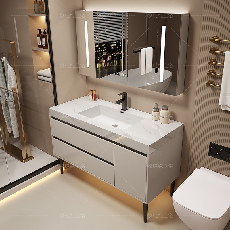 Home Bathroom Partition Wall - Boven de spiegel Badkamerkast Partities Opbergruimte