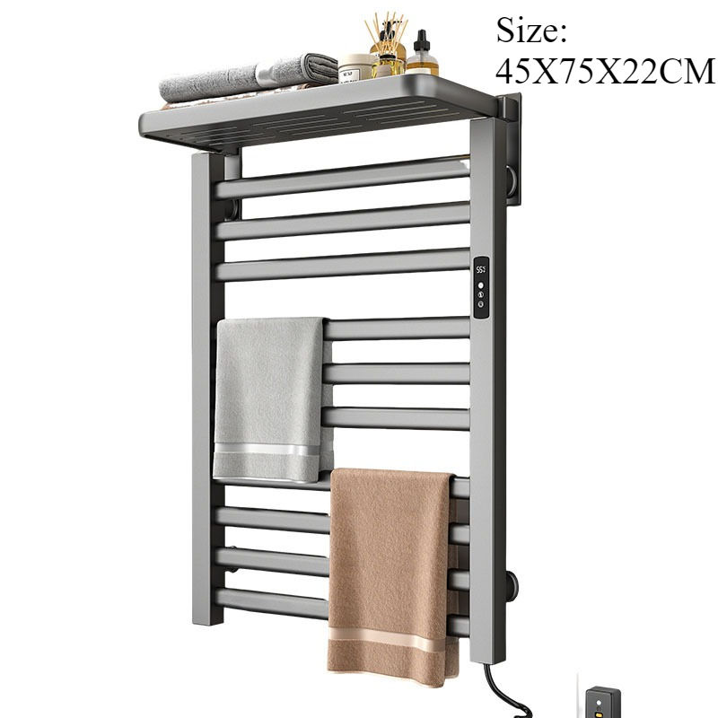 Towel Warmer Electric - Metalen elektrische handdoekrail Badkamer Thermische handdoekenrek