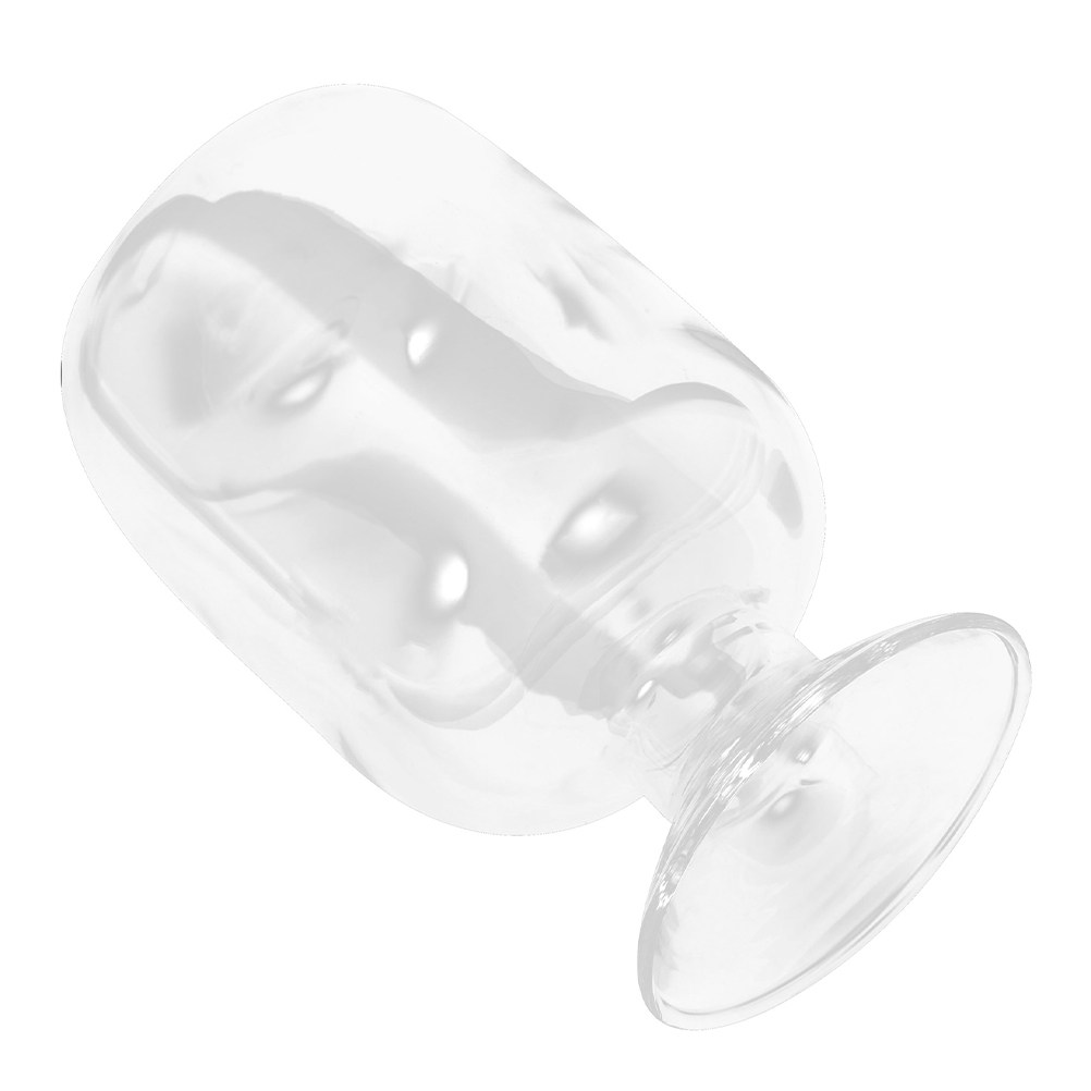 Home Essentials Bathroom Organizer - Glazen opbergpot transparant met deksel Decoratieve