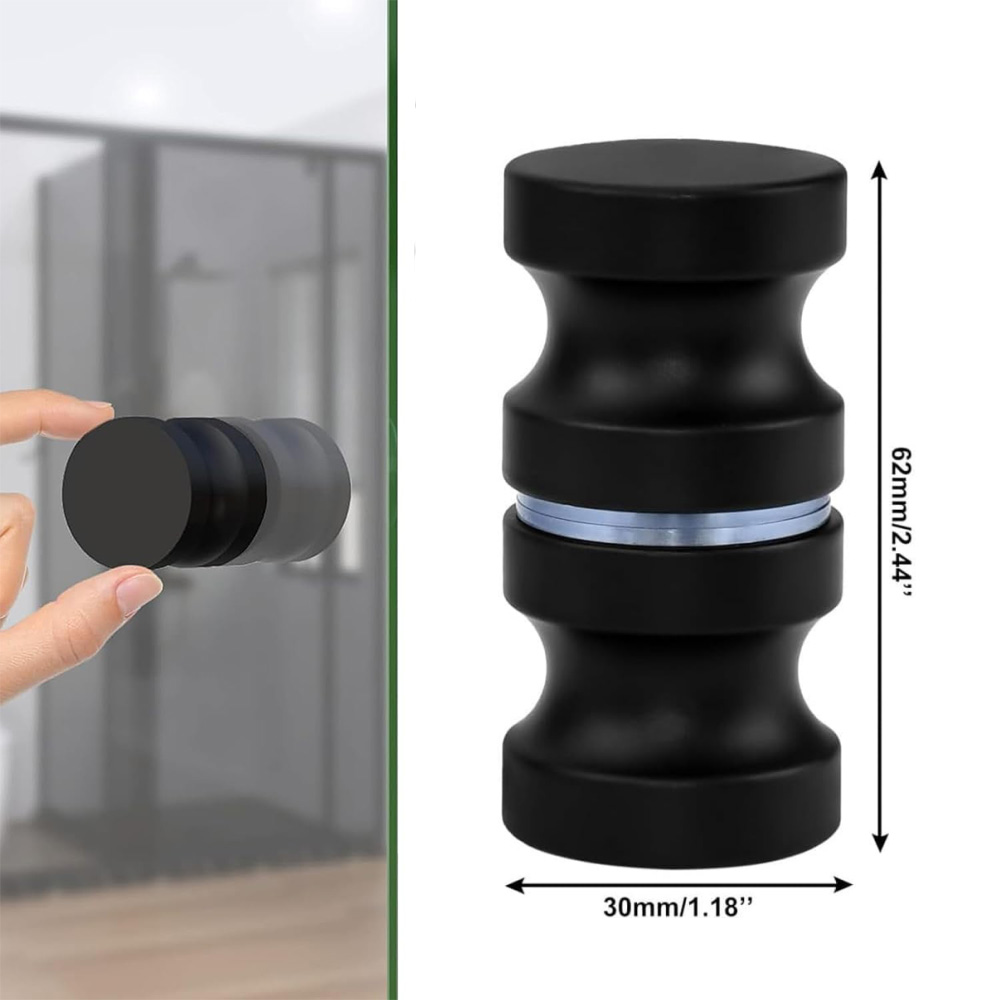 Aluminium glazen deurknop zwar - Home Bathroom Hardware recensie en prijs