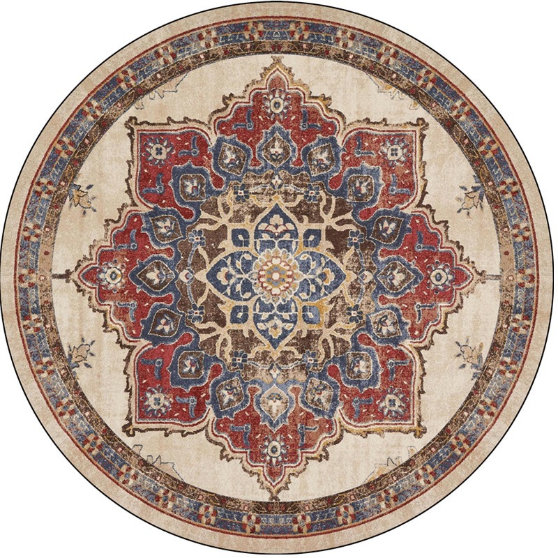 Retro rond Boho woonkamertapij - Home Bathroom Carpet recensie en prijs