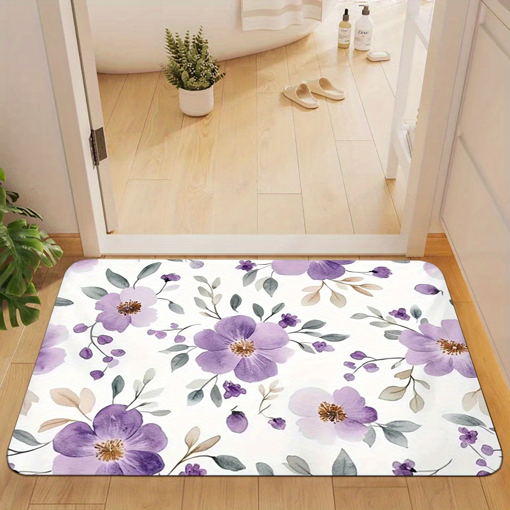 Luxe deurmat met bloemenprint  - Home Bathroom Ideas recensie en prijs