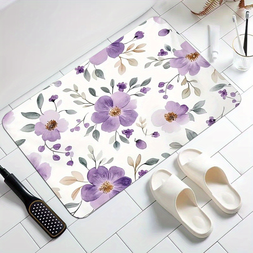 Luxe deurmat met bloemenprint  - Home Bathroom Ideas recensie en prijs