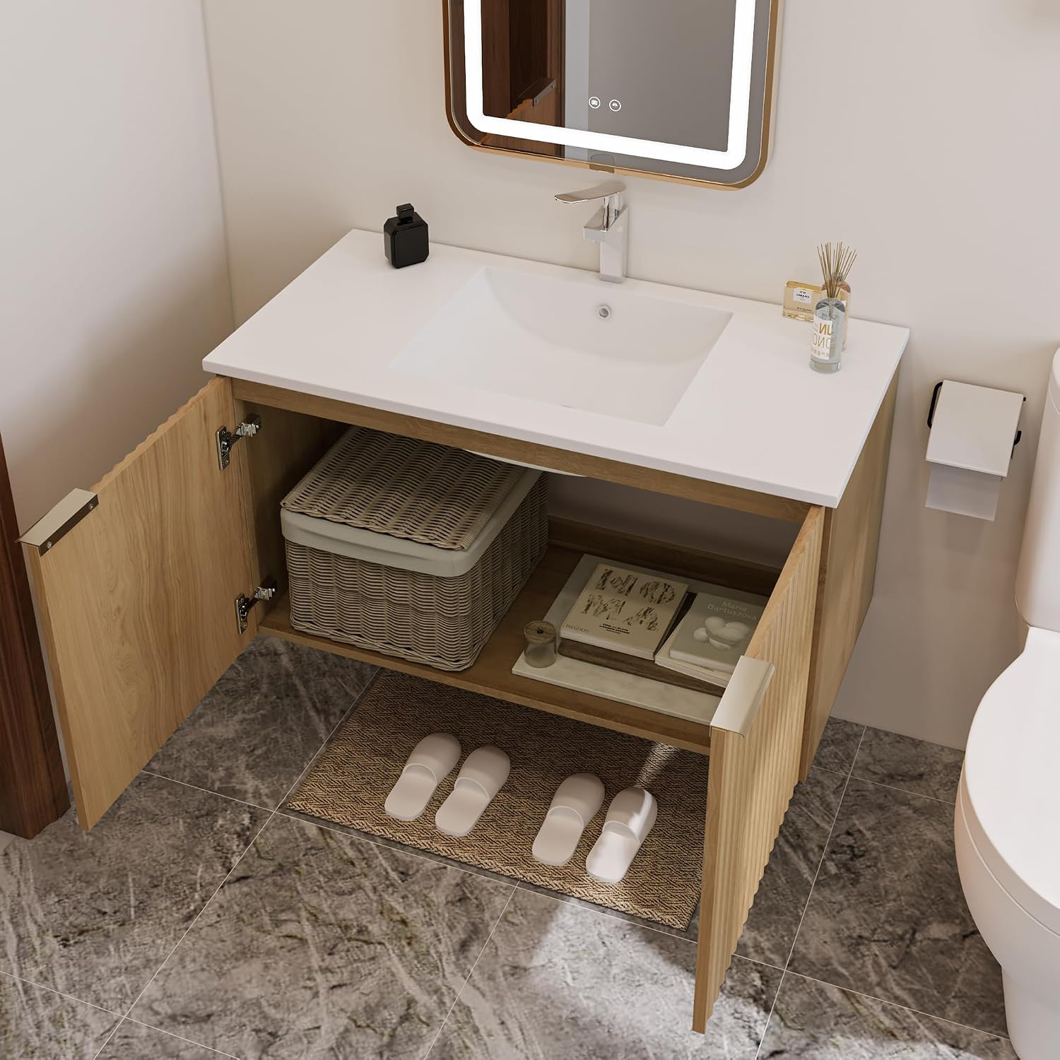 Moderne zwevende badkamermeube - Home In Bathroom recensie en prijs