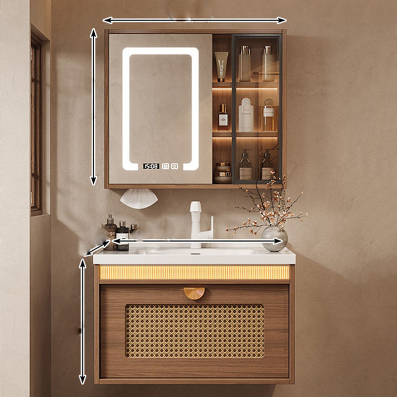 Houten opbergkast voor badkame - Home Bathroom Partition Wall recensie en prijs