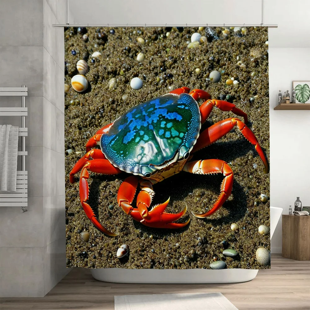 3D-geprint douchegordijn blauw - Home Bathroom Ideas recensie en prijs