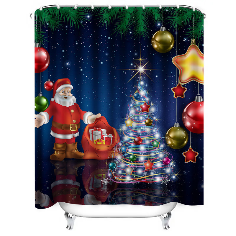 TU Kerst Douchegordijn Kerstma - Home Bathroom Ideas recensie en prijs