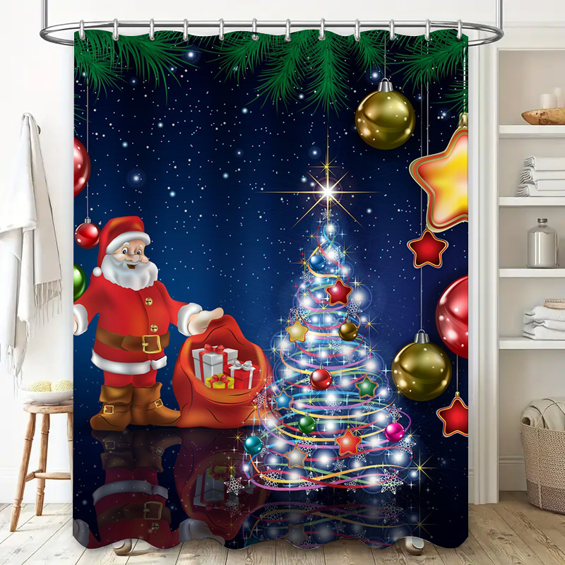 TU Kerst Douchegordijn Kerstma - Home Bathroom Ideas recensie en prijs