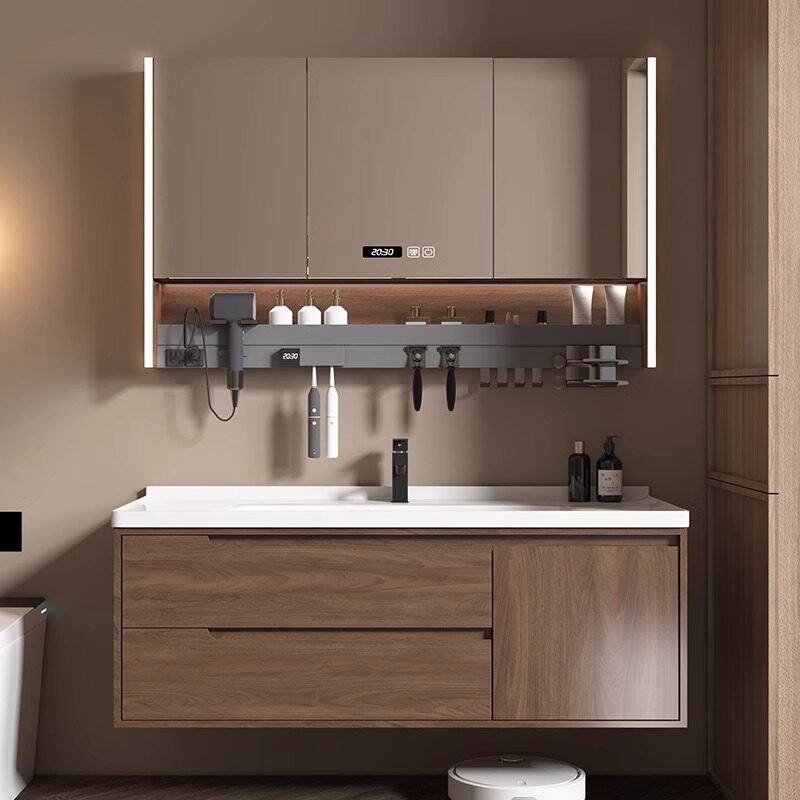Houten moderne badkamerkast Lu - Home Bathroom Partition Wall recensie en prijs