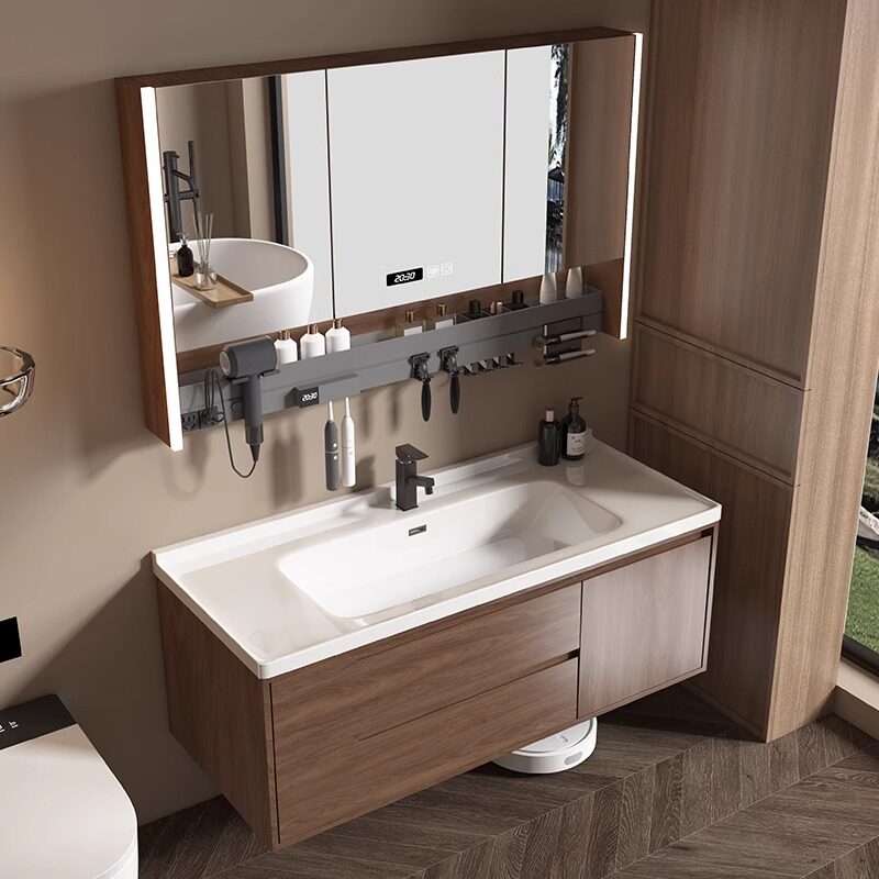 Houten moderne badkamerkast Lu - Home Bathroom Partition Wall recensie en prijs