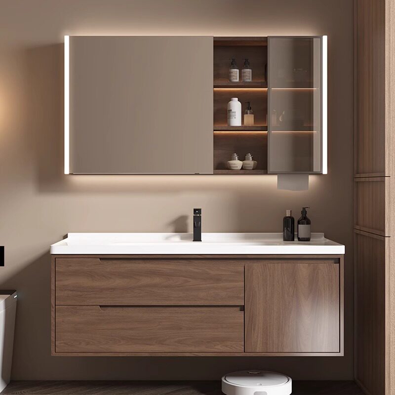 Houten moderne badkamerkast Lu - Home Bathroom Partition Wall recensie en prijs