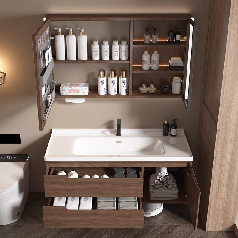 Houten moderne badkamerkast Lu - Home Bathroom Partition Wall recensie en prijs
