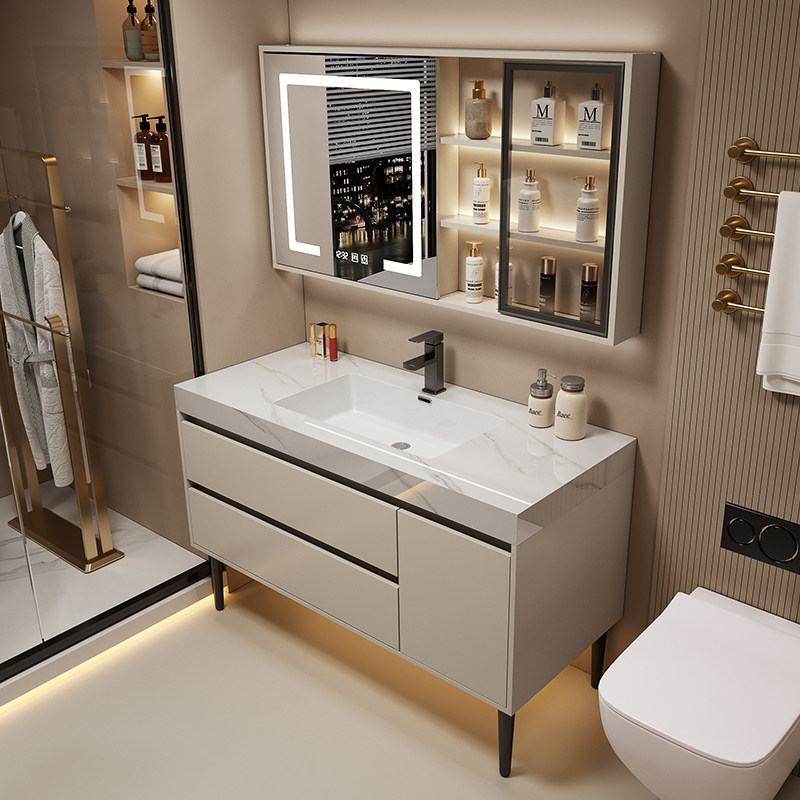Boven de spiegel Badkamerkast  - Home Bathroom Partition Wall recensie en prijs