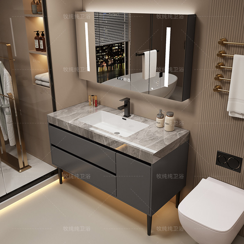 Boven de spiegel Badkamerkast  - Home Bathroom Partition Wall recensie en prijs